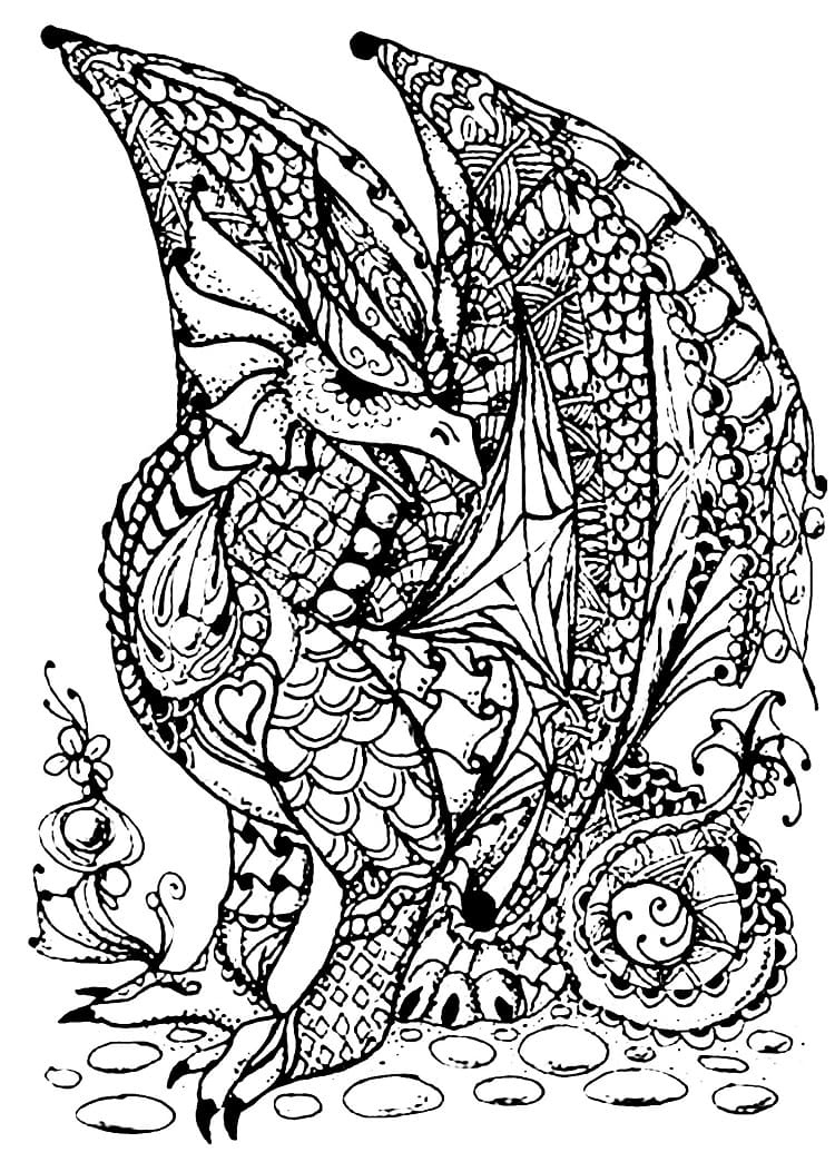 Desenho gratuito Dragão #173303 da colecao Personagens para imprimir