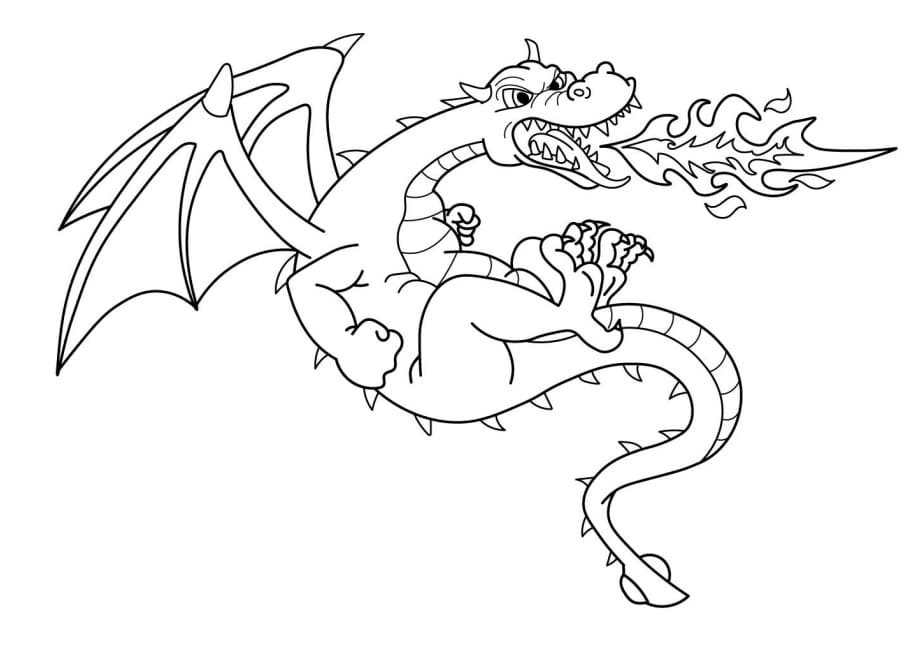 Desenho gratuito Dragão #173304 da colecao Personagens para imprimir
