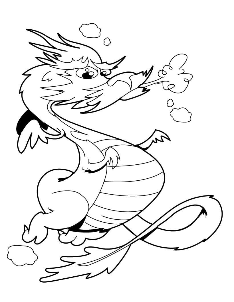 Desenho gratuito Dragão #173305 da colecao Personagens para imprimir