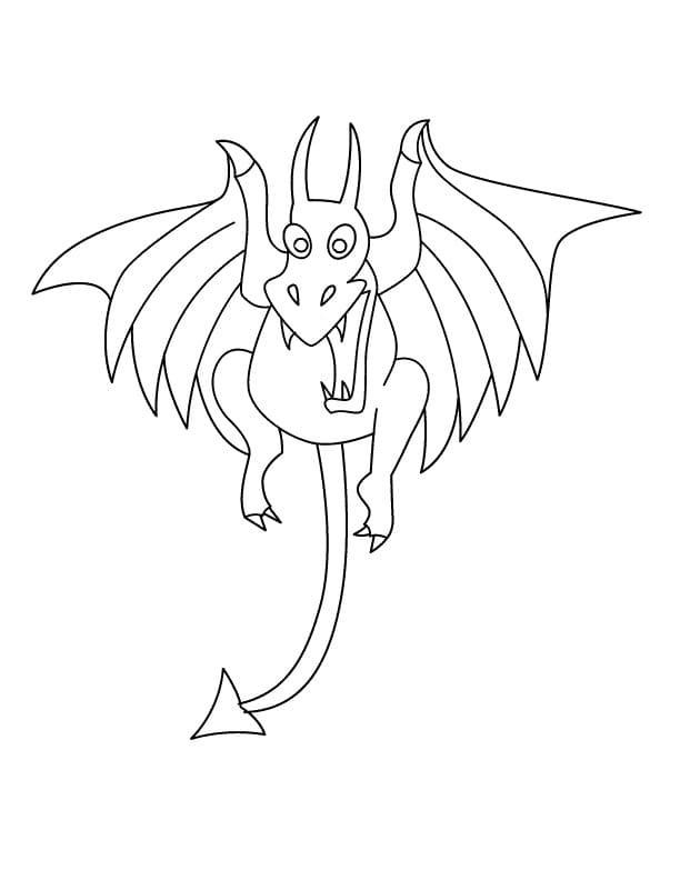 Desenho gratuito Dragão #173306 da colecao Personagens para imprimir