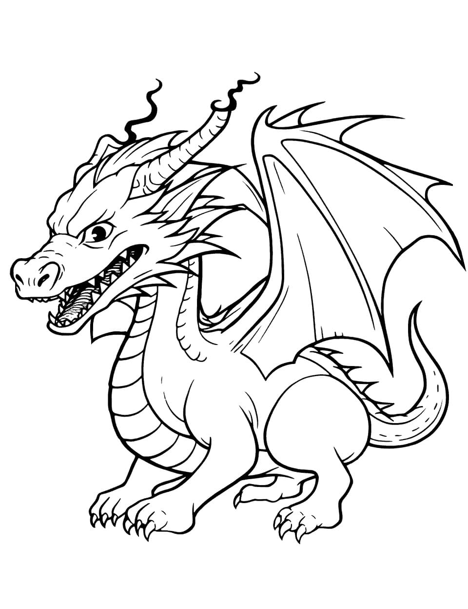 Desenho gratuito Dragão #218240 da colecao Personagens para imprimir