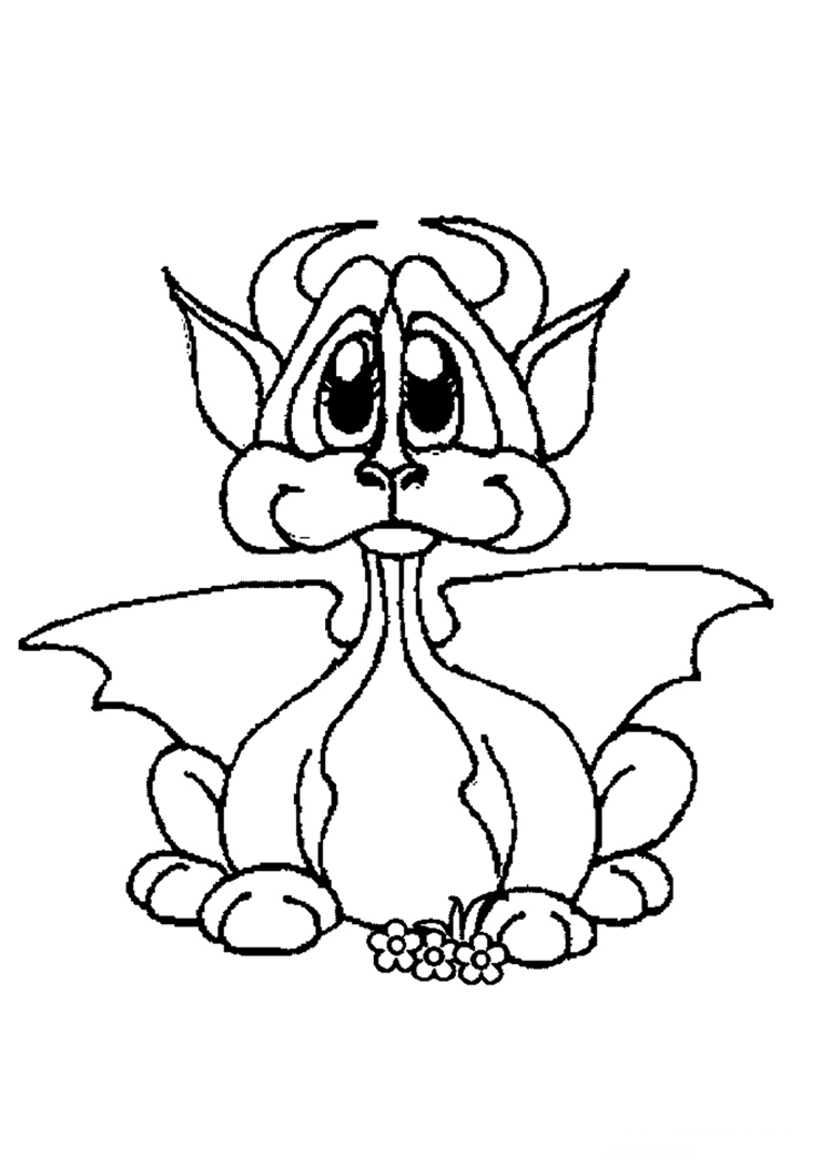 Desenho gratuito Dragão #5721 da colecao Personagens para imprimir