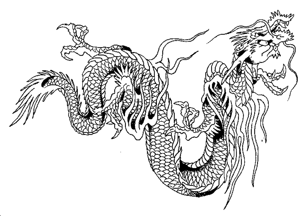 Desenho gratuito Dragão #5745 da colecao Personagens para imprimir