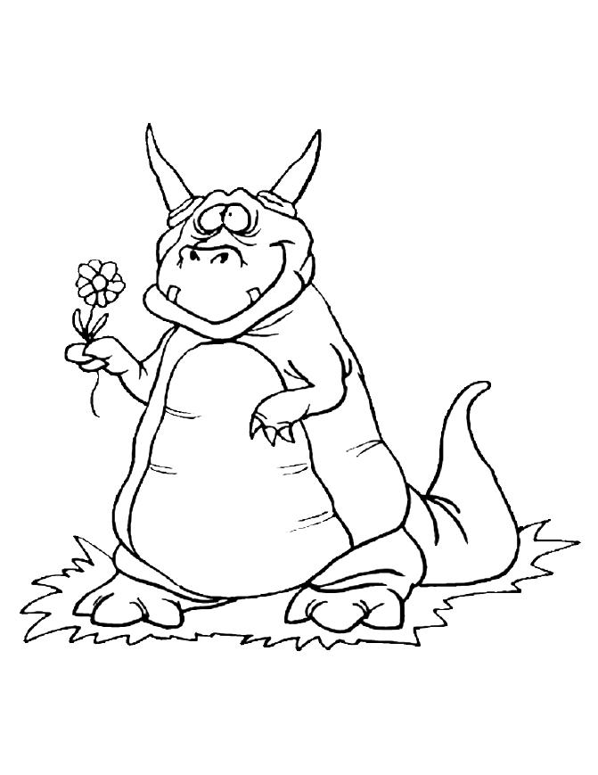 Desenho gratuito Dragão #5757 da colecao Personagens para imprimir