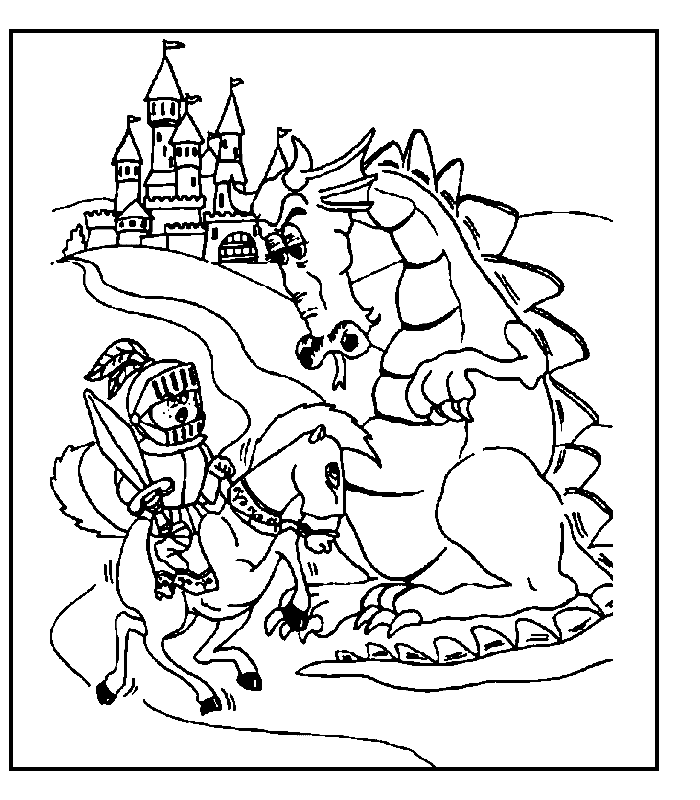 Desenho gratuito Dragão #5776 da colecao Personagens para imprimir