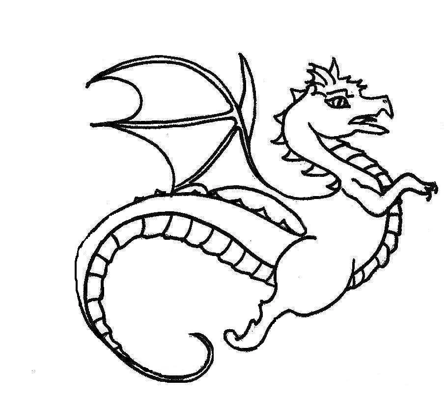 Desenho gratuito Dragão #5820 da colecao Personagens para imprimir