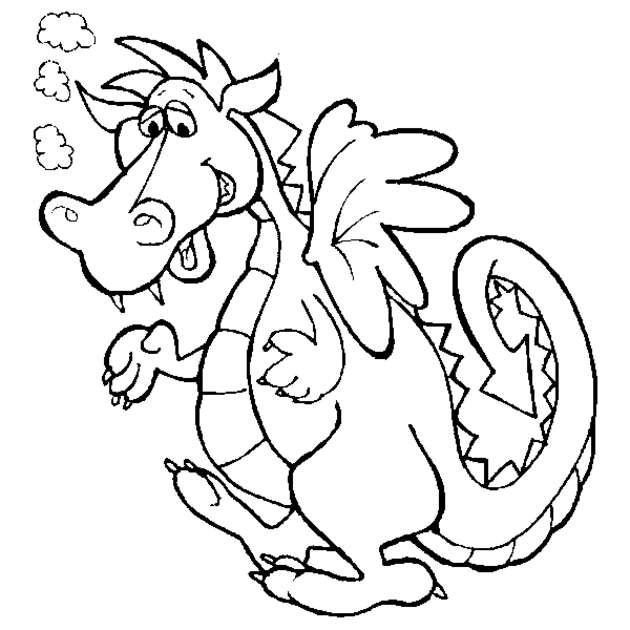 Desenho gratuito Dragão #5837 da colecao Personagens para imprimir