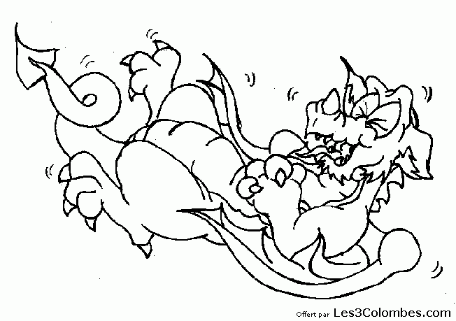 Desenho gratuito Dragão #5872 da colecao Personagens para imprimir