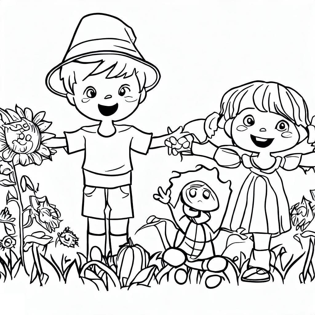 Desenho gratuito Espantalho #187705 da colecao Personagens para imprimir