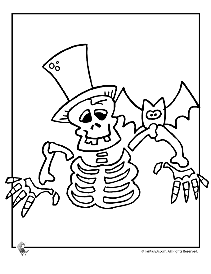 Página para colorir: Esqueleto (Personagens) #147496 - Páginas para Colorir Imprimíveis Gratuitamente