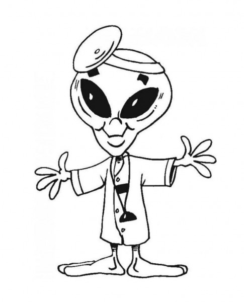 Página para colorir: Extraterrestre (Personagens) #94622 - Páginas para Colorir Imprimíveis Gratuitamente