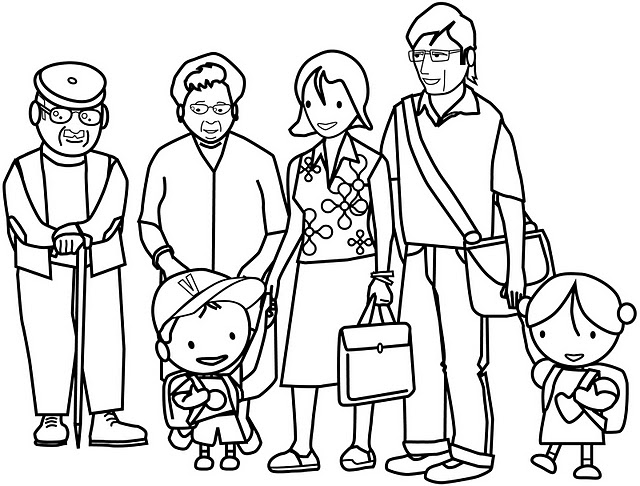 Página para colorir: Família (Personagens) #95285 - Páginas para Colorir Imprimíveis Gratuitamente