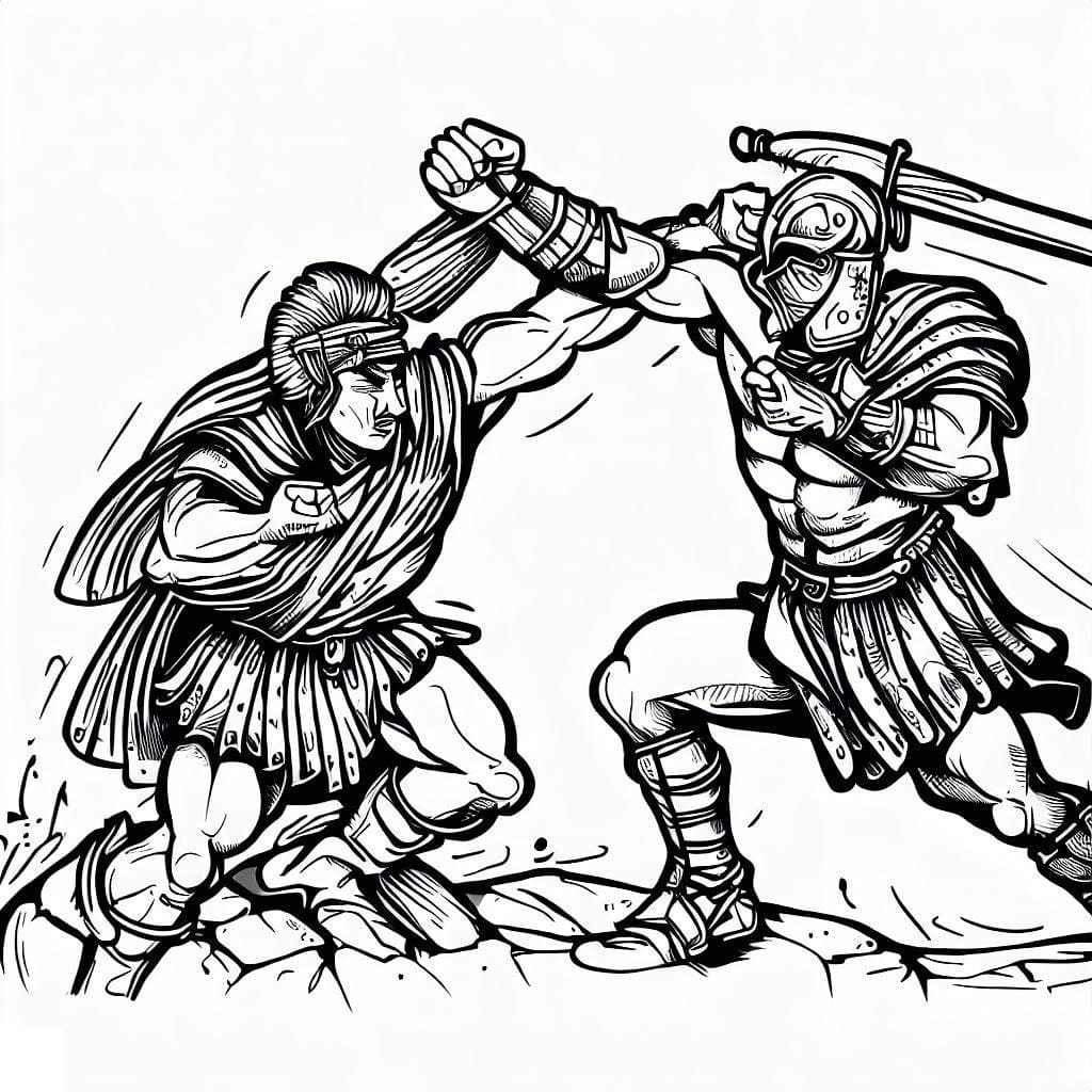 Desenho gratuito Gladiador #189838 da colecao Personagens para imprimir