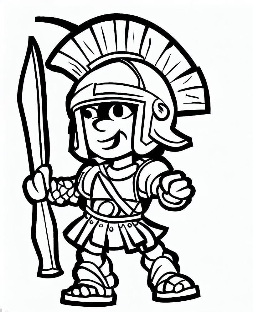 Desenho gratuito Gladiador #189845 da colecao Personagens para imprimir