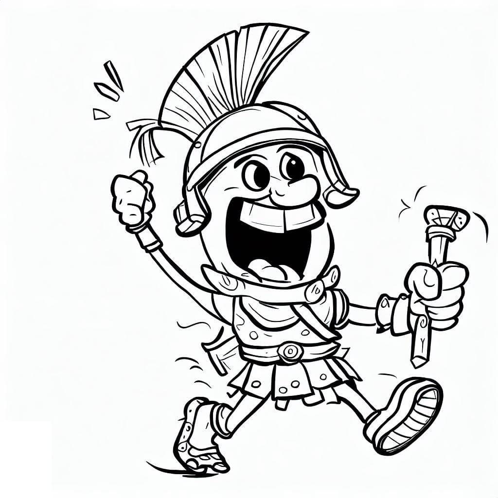 Desenho gratuito Gladiador #189853 da colecao Personagens para imprimir