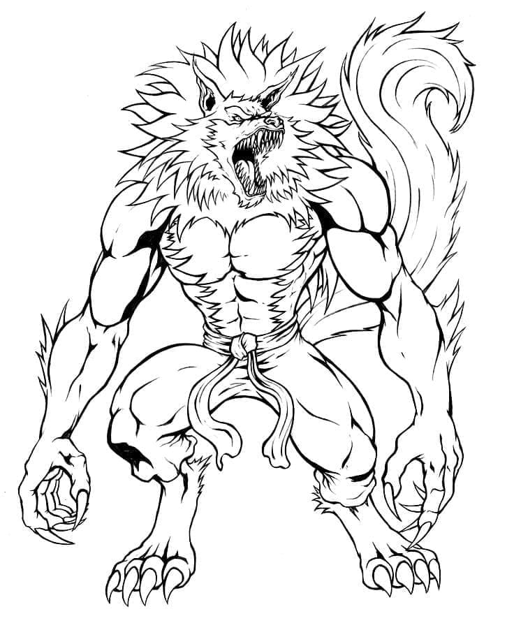 Desenho gratuito Lobisomem #201683 da colecao Personagens para imprimir