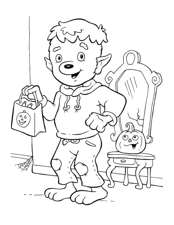 Desenho gratuito Lobisomem #201689 da colecao Personagens para imprimir