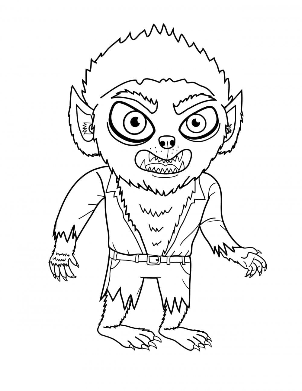 Desenho gratuito Lobisomem #201691 da colecao Personagens para imprimir