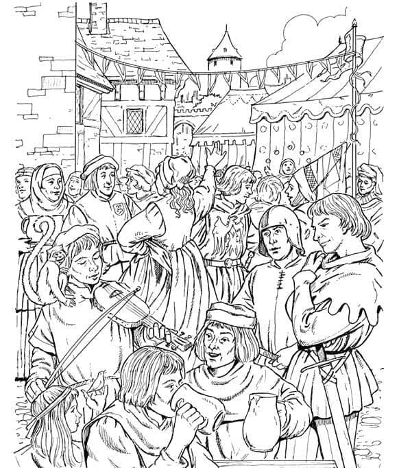 Desenho gratuito Middle Ages #201402 da colecao Personagens para imprimir