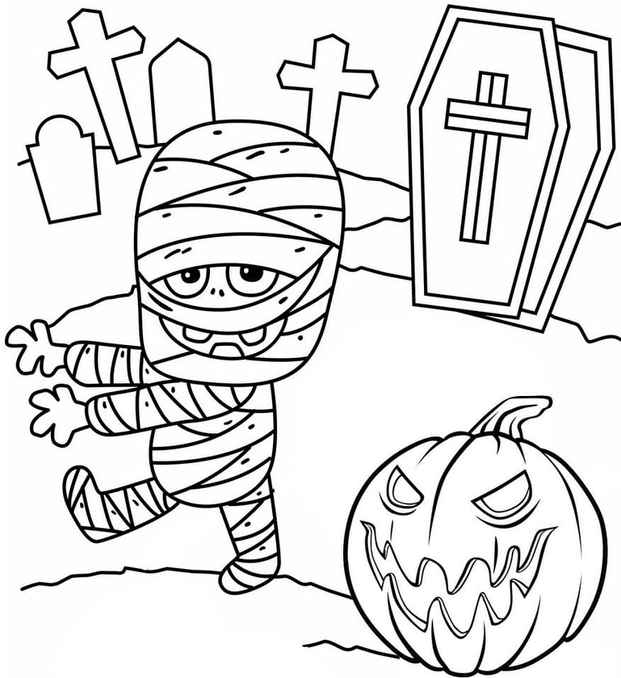 Desenho gratuito Múmia #201604 da colecao Personagens para imprimir
