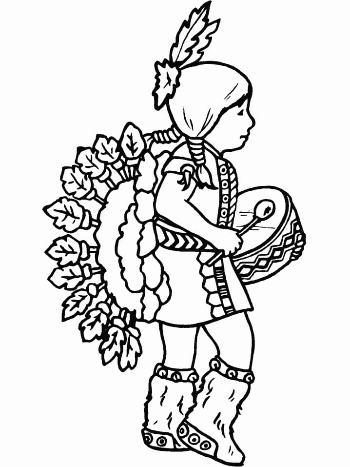 Desenho gratuito Nativo Americano #181242 da colecao Personagens para imprimir