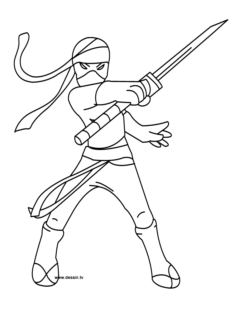 Página para colorir: ninja (Personagens) #147907 - Páginas para Colorir Imprimíveis Gratuitamente