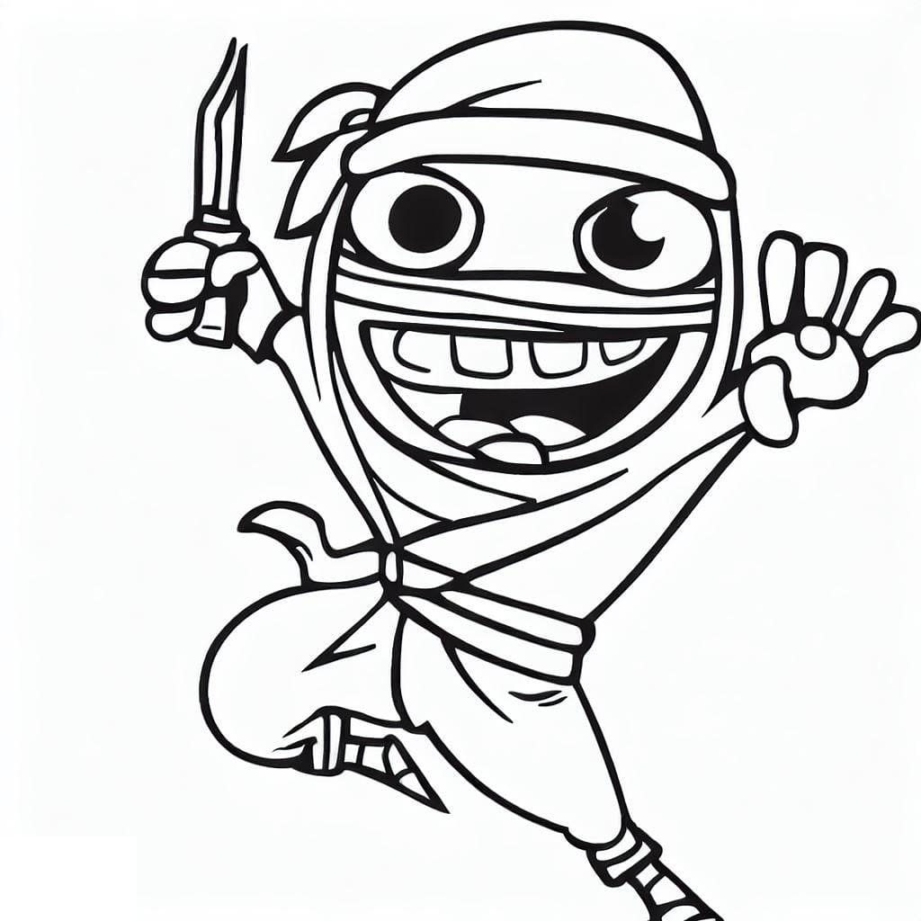 Desenho gratuito Ninja #187794 da colecao Personagens para imprimir