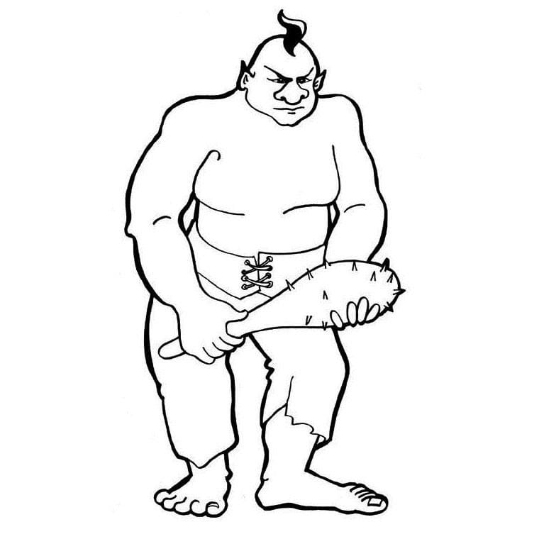 Desenho gratuito Ogro #189716 da colecao Personagens para imprimir