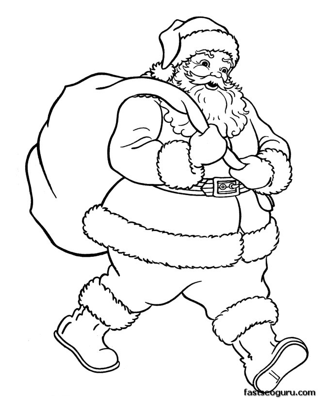 Página para colorir: Papai Noel (Personagens) #104657 - Páginas para Colorir Imprimíveis Gratuitamente