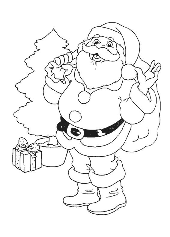 Página para colorir: Papai Noel (Personagens) #104660 - Páginas para Colorir Imprimíveis Gratuitamente