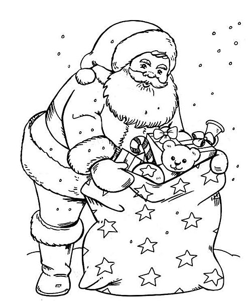 Página para colorir: Papai Noel (Personagens) #104665 - Páginas para Colorir Imprimíveis Gratuitamente