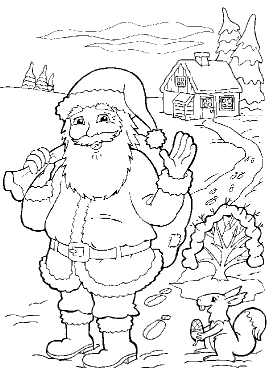 Página para colorir: Papai Noel (Personagens) #104686 - Páginas para Colorir Imprimíveis Gratuitamente