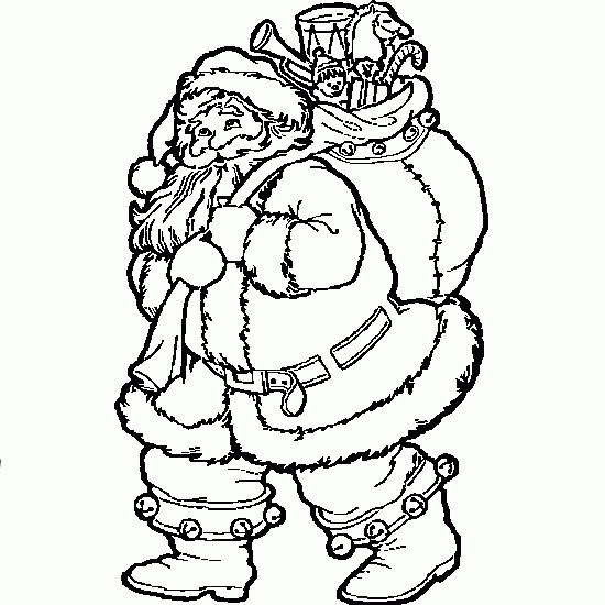 Página para colorir: Papai Noel (Personagens) #104700 - Páginas para Colorir Imprimíveis Gratuitamente