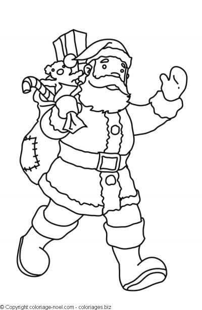 Página para colorir: Papai Noel (Personagens) #104725 - Páginas para Colorir Imprimíveis Gratuitamente