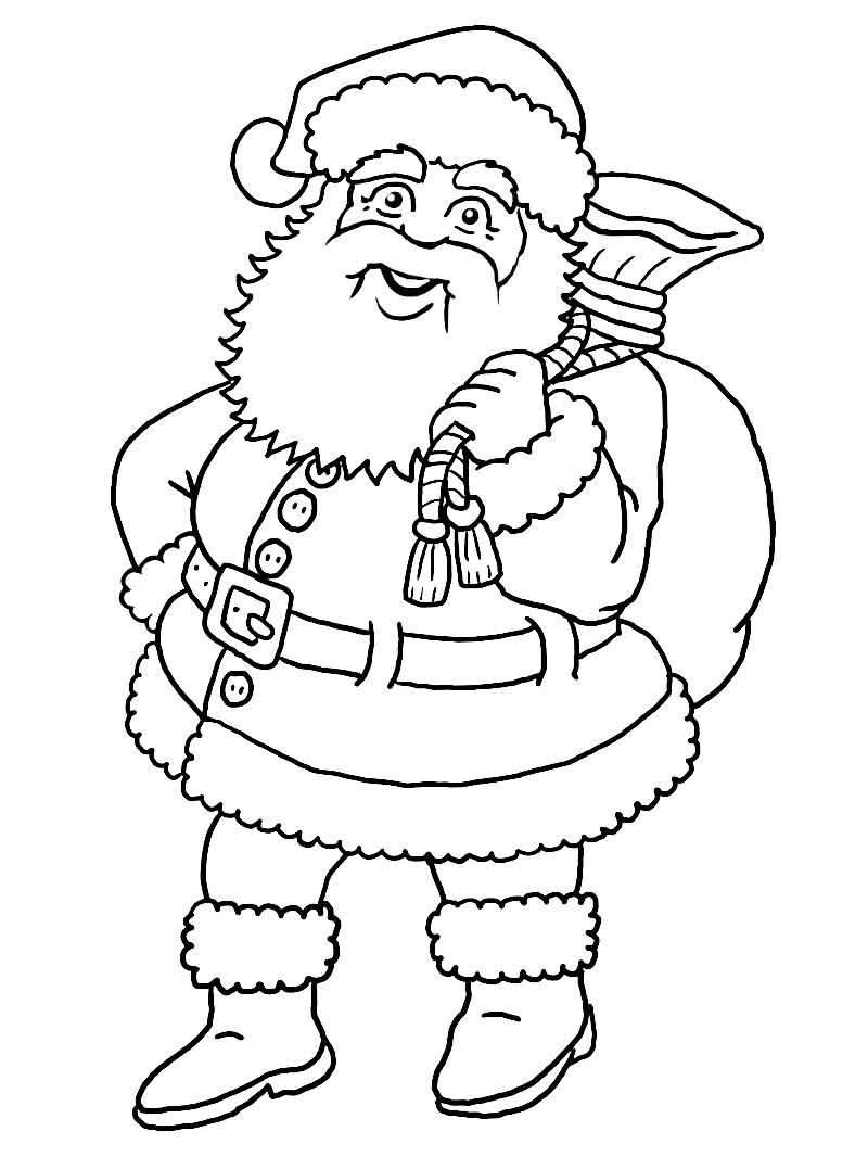 Página para colorir: Papai Noel (Personagens) #104752 - Páginas para Colorir Imprimíveis Gratuitamente