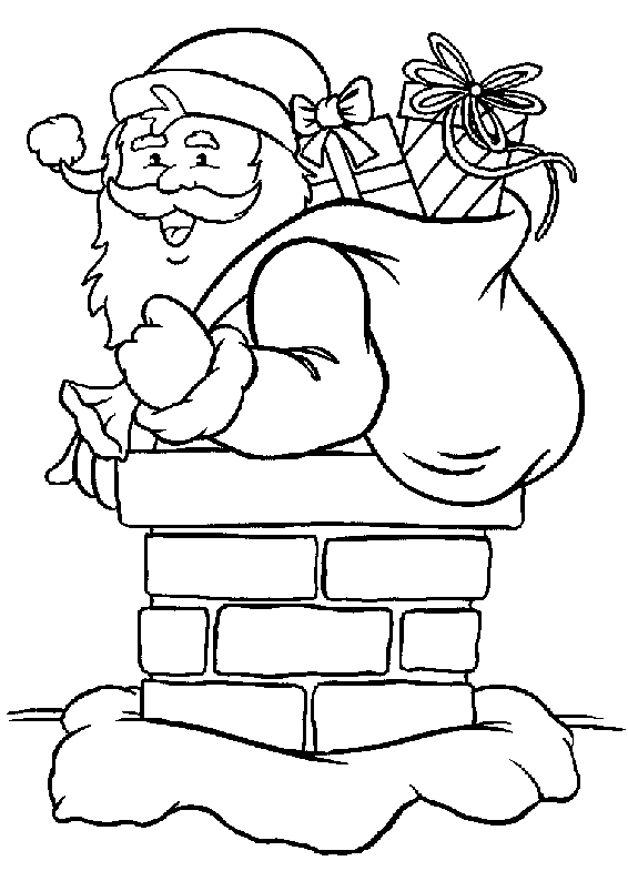 Página para colorir: Papai Noel (Personagens) #104800 - Páginas para Colorir Imprimíveis Gratuitamente