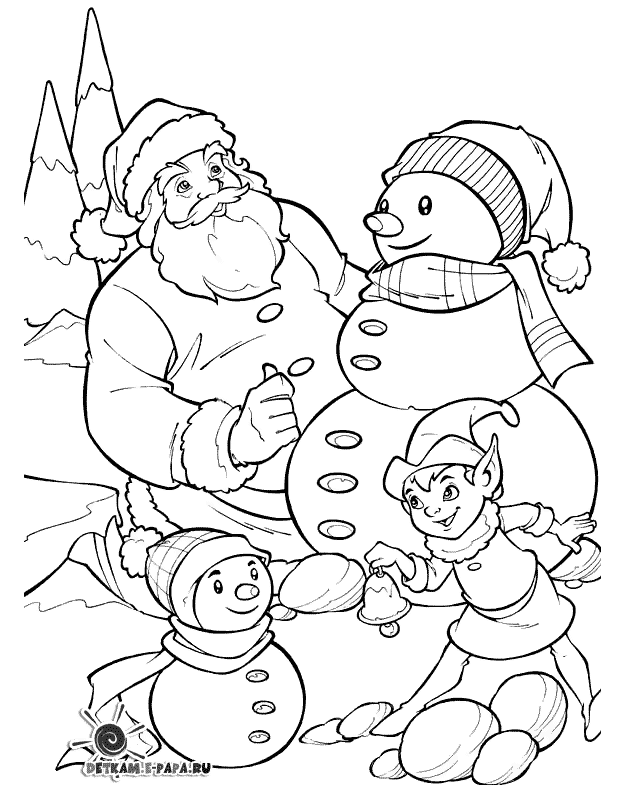 Página para colorir: Papai Noel (Personagens) #104836 - Páginas para Colorir Imprimíveis Gratuitamente