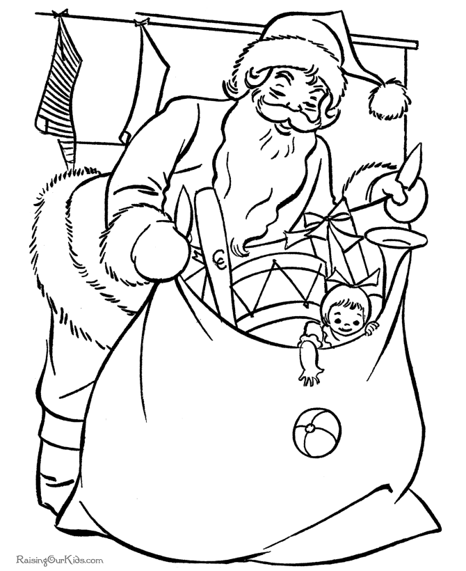 Página para colorir: Papai Noel (Personagens) #104859 - Páginas para Colorir Imprimíveis Gratuitamente