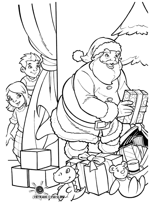 Página para colorir: Papai Noel (Personagens) #104883 - Páginas para Colorir Imprimíveis Gratuitamente