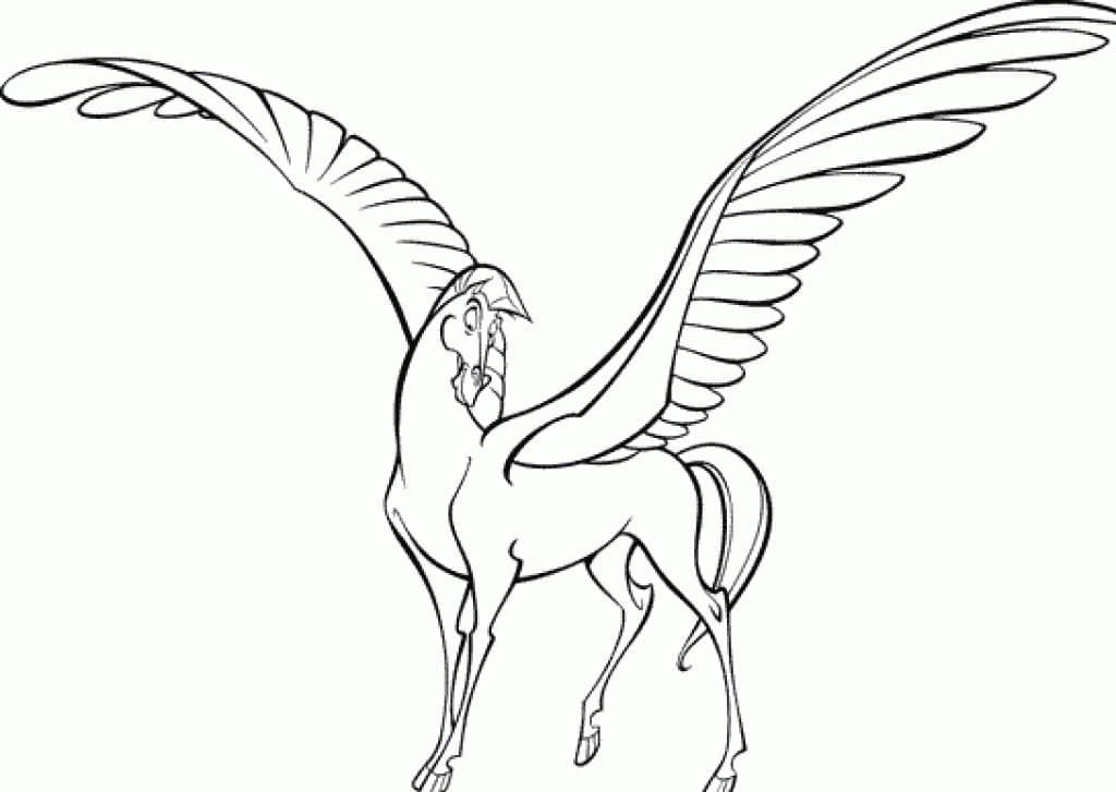Desenho gratuito Pégaso #209064 da colecao Personagens para imprimir