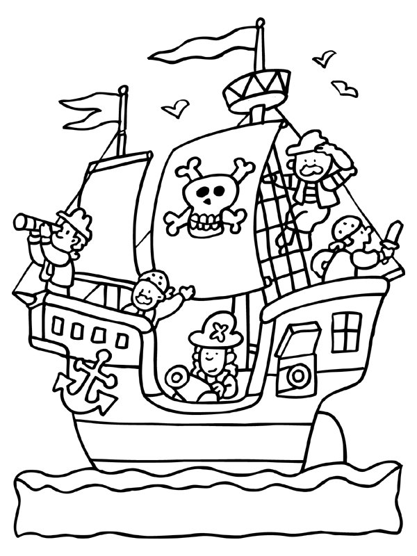 Página para colorir: Pirata (Personagens) #105315 - Páginas para Colorir Imprimíveis Gratuitamente