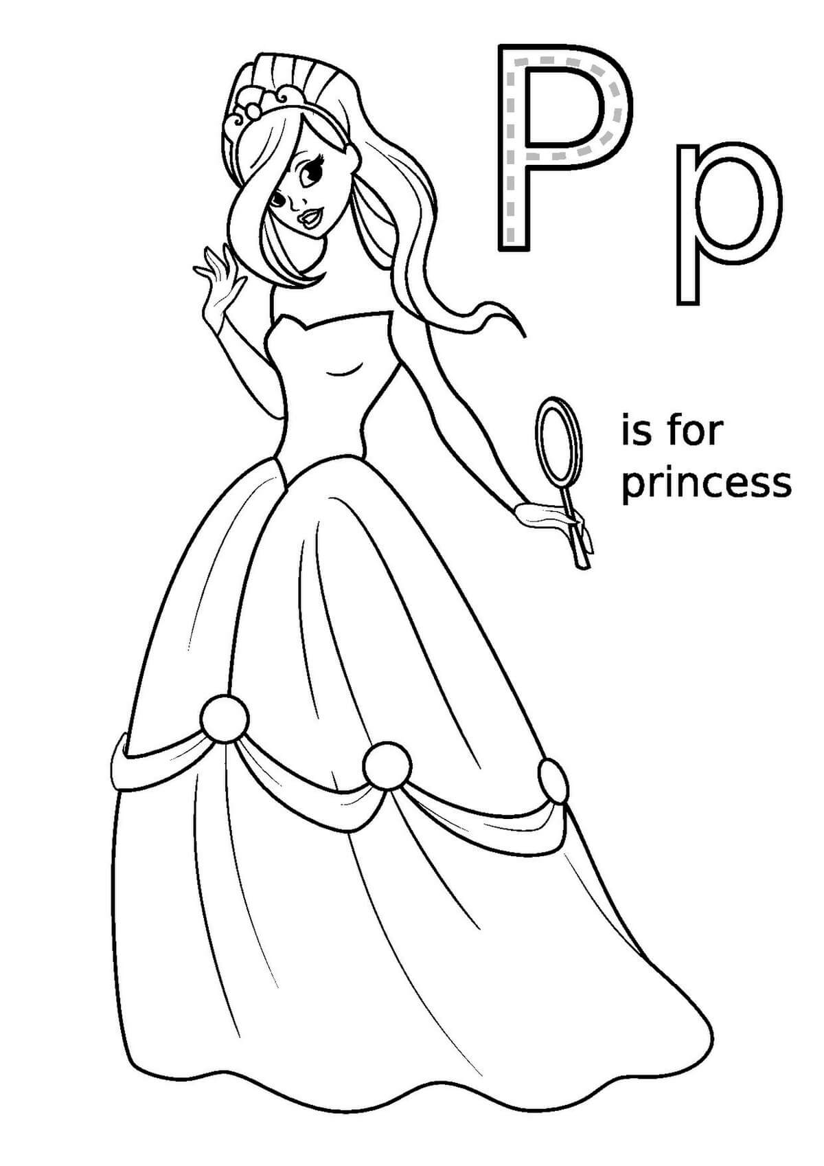 Desenho gratuito Princesa #170942 da colecao Personagens para imprimir