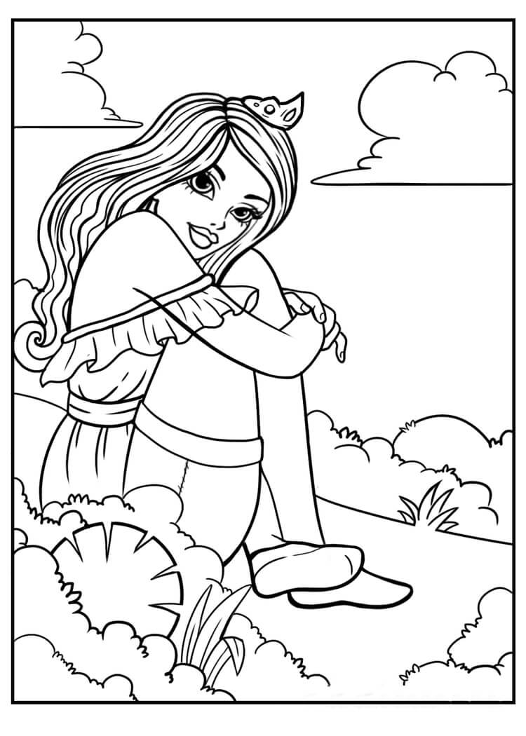 Desenho gratuito Princesa #170951 da colecao Personagens para imprimir