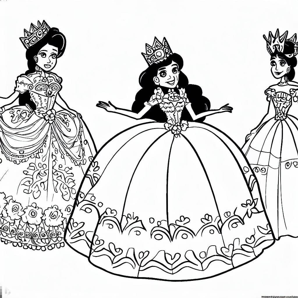 Desenho gratuito Princesa #183442 da colecao Personagens para imprimir