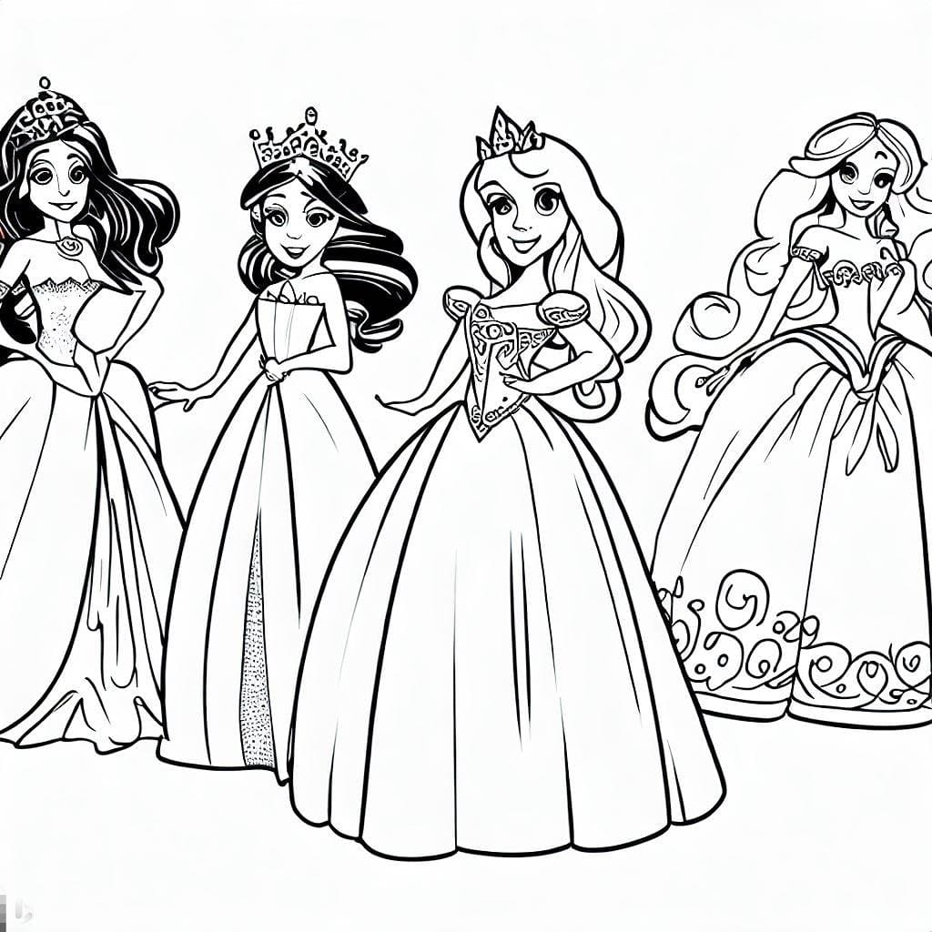 Desenho gratuito Princesa #183445 da colecao Personagens para imprimir