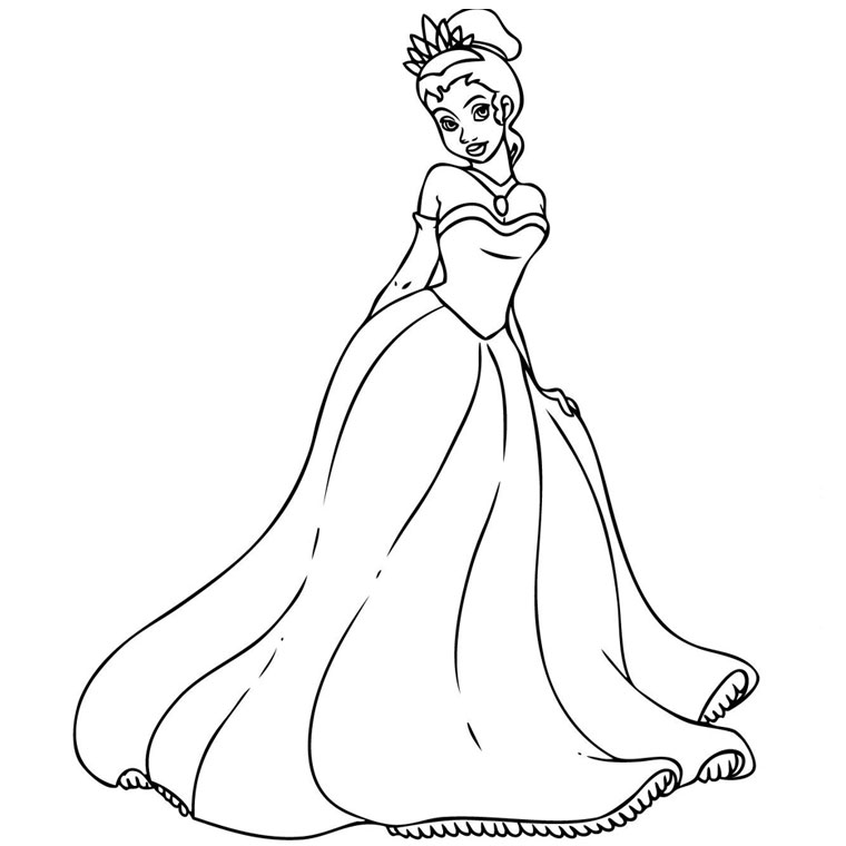 Página para colorir: Princesa (Personagens) #85170 - Páginas para Colorir Imprimíveis Gratuitamente