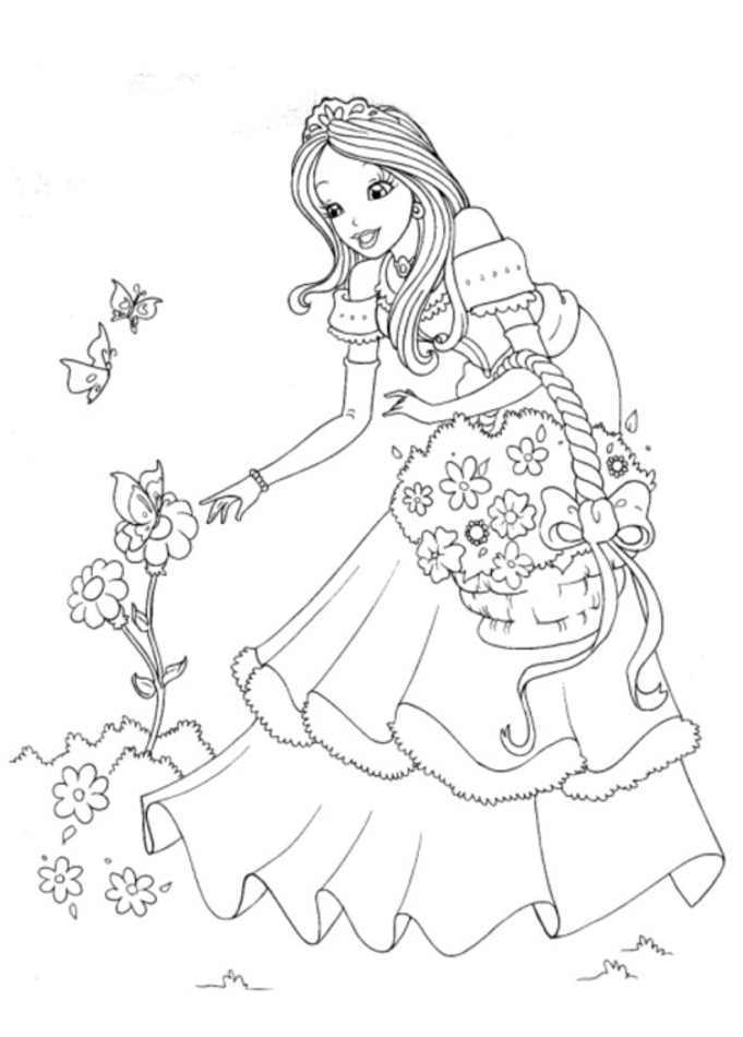 Página para colorir: Princesa (Personagens) #85179 - Páginas para Colorir Imprimíveis Gratuitamente