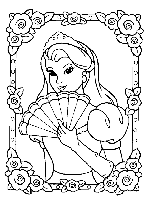 Página para colorir: Princesa (Personagens) #85204 - Páginas para Colorir Imprimíveis Gratuitamente