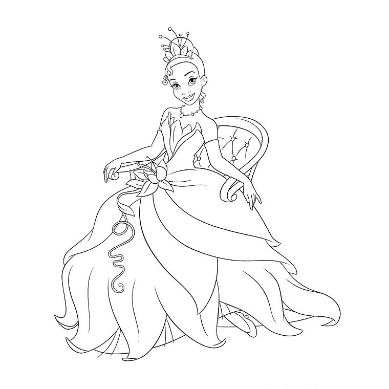 Página para colorir: Princesa (Personagens) #85207 - Páginas para Colorir Imprimíveis Gratuitamente