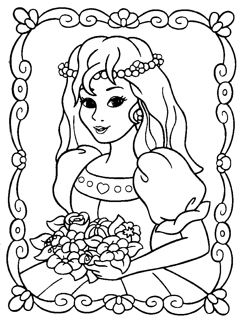 Página para colorir: Princesa (Personagens) #85215 - Páginas para Colorir Imprimíveis Gratuitamente